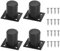 4 Pieds de Meuble Réglables en Alliage d'Aluminium Noir pour Chaises, Tables, Armoires, Bureaux et Canapés, Vis Incluses, Montage Facile (5 cm)