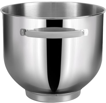 ZACME Cuenco de acero inoxidable para robot de cocina profesional de 7 L, accesorio de cocina, 7 L, cuenco para batidora, BK0025