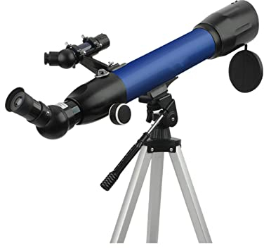 CRBUDY Teleskop, 60 mm Blende und 500 mm Brennweite, Astronomie-Refraktor-Teleskop für Kinder und Anfänger, höhenverstellbares Stativ, Reise-Teleskop mit Tragetasche