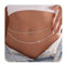 Mezrkuwr Geschichtet Perle Taille Kette Silber Perle Bauch Kette Perlen Körper Kette Edelstahlmaterial Bikini Kette Sommer Strand Boho Quaste Taille Schmuck Zubehör