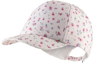 Sterntaler Basecap Blumen - Mädchen Schirmmütze mit Blumendruck - Sommer Baseball Cap elastisch mit Gummizug - Sportive Baby und Kinder Schirmkappe, zartrosa, Größe 53