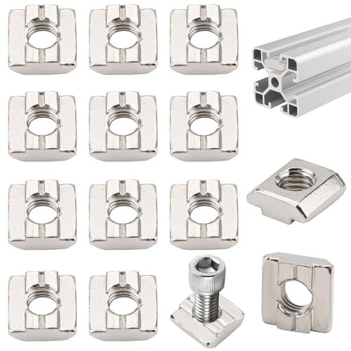 30 Stück Aluprofil Nutensteine M8 - Hammerkopfschrauben M8 3030 - T-Nuten Schiene Gleitmuttern für Standard-30-Serie Aluschiene C Aluminiumprofil-Extrusionsschlitz