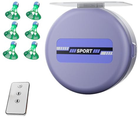 Automatischer Rebound-Badminton-Trainer,Badminton-Rebound-Trainer | Badminton-Einzelspieler-Trainer,Einstellbarer Badminton-Einzelspieler-Rebound-Trainer, Badminton-Solo-Trainingsgerät für zu