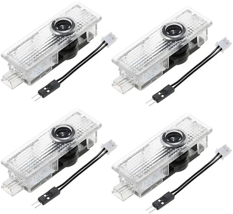 4PCS Car Door LED Logo Light, HD LED Puddle Lights Car Door Courtesy Shadow Projector Welcome Light for Mini Cooper 2008-2014 R55 R56 R57 R58 R59 R60 R61, 2015-2024 F54 F55 F56 F57