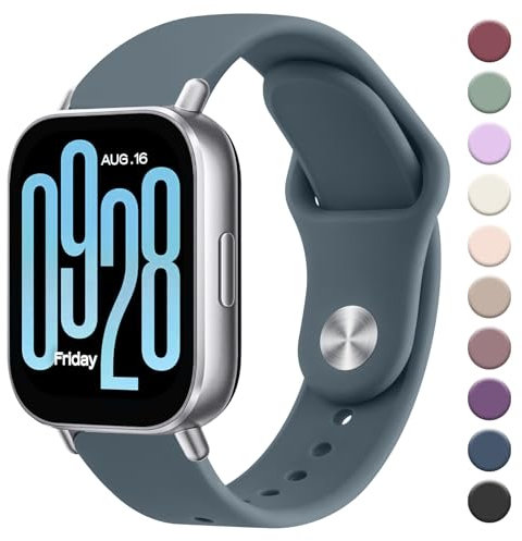 Tobfit Correa de Silicona para Xiaomi Redmi Watch 5 Active/Lite - Pulsera de Repuesto Deportiva Ajustable