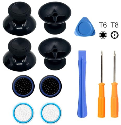 VARKAGE Controller Sticks, Thumbsticks Controller, Controller Stick Aufsätze Reparatur Werkzeuge Kit für Xbox Series X/S, Xbox One, Xbox One X/S, Xbox One Elite Controller