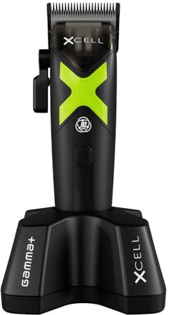 Professioneller Herren-Haarschneider GAMMA+ XCELL Clipper | Vector IN2-Motor mit Dynamischer Drehmomentsteuerung | 180 Min Autonomie |0-Gap-Klinge | Aluminium-Rückseite