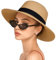 KOQAIIZ Sombrero Paja Mujer, Sombrero Verano, Sombrero Playa Mujer, Mujeres Sombrero de Panamá, Sombreros de Paja Sombrero de Verano Sombrero de Playa
