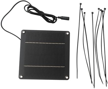 ZYHARUKO Panneau solaire portable 4 W 12 V avec structure en ABS pour décoration extérieure basse tension Applications Panneau solaire Kit pour la maison