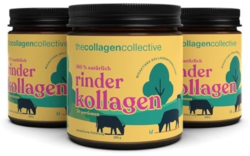 The Collagen Collective Rinderkollagen Pulver - Hochdosiert Kollagen Peptide vom Rind, Bioaktives Kollagenhydrolysat für Beauty Haut Haare Nägel Inner Glow, 450g