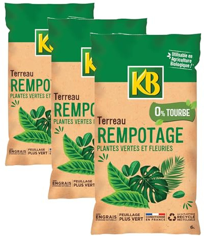 KB terreau rempotage 6L (Lot de 3)