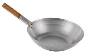 Wok Carbon steel 14/35.5cm flat base Guaranteed Quality