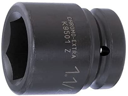 Bahco 1 in, 2-3/4 in Sechskant Schlag-Steckschlüssel lang Legierungsstahl, 96mm