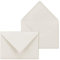 50x Vintage Brief-Umschläge mit Zackenschnitt - Natur-Weiß - Edel-Bütten - DIN C6-10,6 x 15,6 cm - imitiert Bütten - Nassklebung - by GUSTAV NEUSER