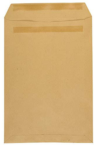 Idena 10238 - Versandtaschen DIN C4, 250 Stück selbstklebend, Briefumschläge ohne Fenster, aus 90 g/m² FSC-Recycled Papier in Braun