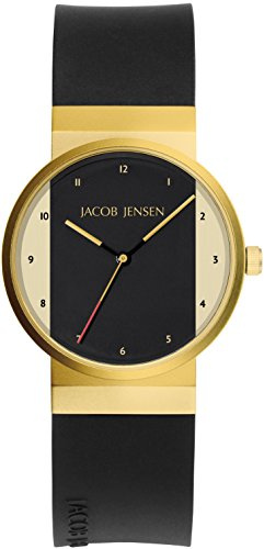 JACOB JENSEN Damen-Armbanduhr JACOB JENSEN NEW SERIES ITEM NO. 744 Analog Quarz Kautschuk JACOB JENSEN NEW SERIES ITEM NO. 744