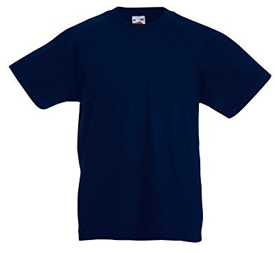 Fruit of the Loom Childrens/Kids Original Short Sleeve T-Shirt (7-8 Years) (Deep Navy)