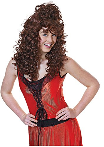 Rotbraune Lockenperücke rassige Saloon Dame Moulin Rouge Wilder Westen Locken