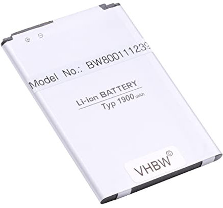 vhbw Akku kompatibel mit LG L22C Destiny, L33, L33L, L50, Leon, Leon 3G, Leon 4G Handy Smartphone Telefon (1900mAh, 3,8V, Li-Ion)