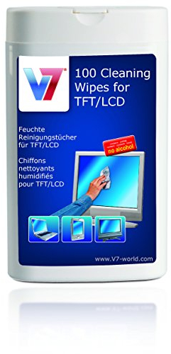 V7 VCL1522 Petit tube de lingettes de nettoyage pour écran LCD