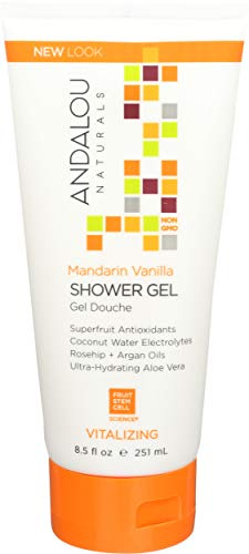Mandarin Vanilla Vitalizing Shower Gel | vanilla body wash for women and men, citrus scented cleanser, gentle hydrating shower gel, dry skin care
