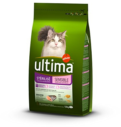 Ultima Katzen sterilisiert Sensible Lebensmittel formuliert 1,5 kg