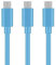 MaGeek® [Pack de 3 1,0m Cables Micro USB Sincroniza y Carga para Samsung, HTC, Sony, Motorola, LG, Google, Nokia etc.(Azul)