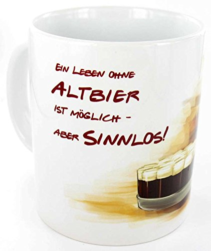 die stadtmeister Keramiktasse weiß ''Ein Leben ohne Altbier ist möglich, aber sinnlos''