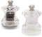 Cole & Mason Button Mini-Salz- und Pfeffermühle, Edelstahl-Mühlen, transparent, 6,3 cm