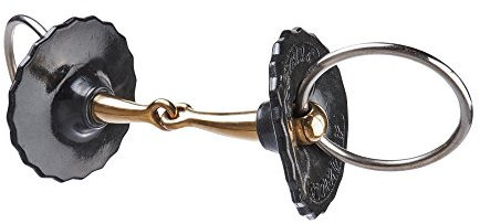 ACAVALLO® Gebissscheiben GEL, schwarz, groß