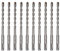 STIER SDS-plus-Bohrer, 10 Stück, Länge 160 mm, Durchmesser 6 mm, geeignet für Beton & Mauerwerk, Steinbohrer, Betonbohrer, Sds plus Bohrer Set, Steinbohrer Set, Stahlbeton Bohrer