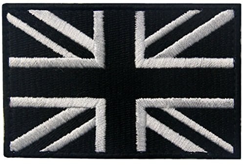 Britische Union Jack England-Flagge Emblem Grossbritannien Bestickter Aufnäher mit Haken- und Flauschbänder