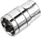 sourcing map 1/2-Inch Drive 18mm 6-Point Shallow Socket, Metric, Cr-V