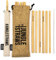Jungle Straws® Pailles en Bambou | Pailles Réutilisables, Biodégradables, Ecologiques et Lavables | Une Brosse de Nettoyage et Une Pochette de Rangement | Naturelles sans BPA | Fabriquées à la Vietnam