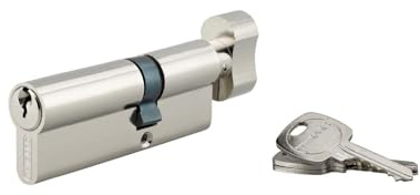 THIRARD Cylindre de serrure à bouton, 30 x 50 mm, anti-arrachement, nickel