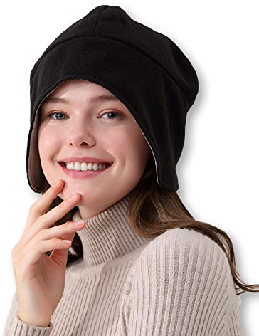 Radia Smart® EMF Mütze Beanie, 5G Anti-Strahlung, Strahlenschutz, Gehirnmantel, RF Abschirmung Block WiFi, Schwarz