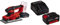 Einhell Lijadora orbital con batería TE-OS 18/230 Li Solo Power X-Change + Kit con Cargador y batería de repuesto de 18 V, 4 Ah, 0 W, 21 V, 4.0, Tiempo de Carga: 60 Minutos, Negro, Rojo