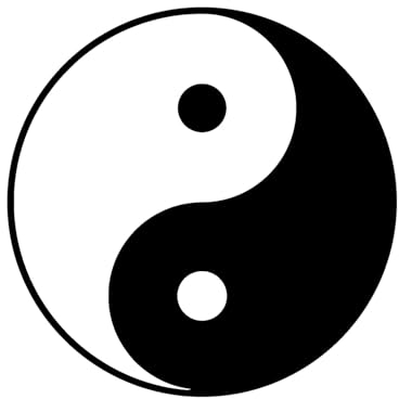 Yin und Yang Aufkleber -6 Größen- Sticker Taijitu Symbol Chinesischen Medizin in 6 Größen und 21 Farben