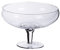 AD TREND Centrotavola in Vetro a Coppa Trasparente Stilt con Piede 27 x 18 cm