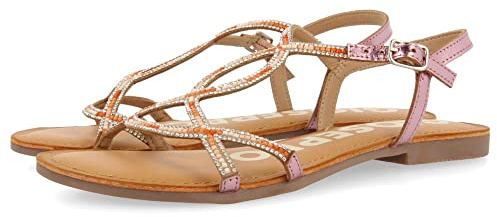 GIOSEPPO Araxa, flache Damen-Sandalen, Rosa, 36 EU