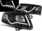 Led Light Tube Scheinwerfer in schwarz für Audi A6 C6 4F 04.2004-2008
