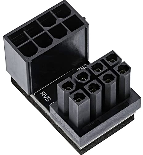 InLine® Stromadapter intern, 180° ATX 8pol Stecker/Buchse (gedreht), für Desktop-Grafikkarte