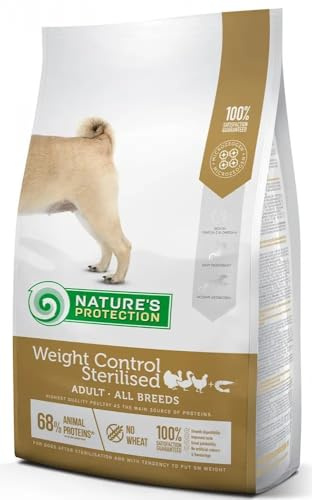 UAB AKVATERA Trockenfutter für Hunde, Naturschutz, 4 kg, sterilisierte Gewichtskontrolle