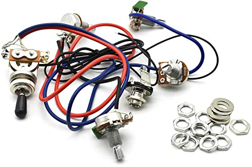 ZUOMU E-Gitarren-Kabelbaum Mit Offener Elektronischer Schaltung Für Epi for LP-Gitarre Ersatz- & Kleinteile für E-Gitarren