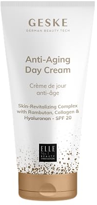 GESKE | Anti-Aging Day Creme | LSF 20 | Feuchtigkeitscreme mit Hyaluron | Antifaltencreme | Feuchtigkeitsspendende Hautcreme | Vegane Formel ohne Tierversuche | Ergänzt GESKE SmartAppGuided™ Devices
