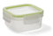 Quid Greenery Recipiente Cuadrado Hermético Plástic 10,8x10,8x5,6cm - 0,3l Pp – Polipropileno Apto Microondas Apto Congelador Transportable