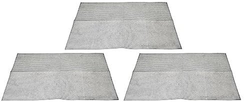 vhbw 3x filtro in Nonwoven per cappa da cucina da 60 cm - 57 x 47 x 0,3 cm, microfibra