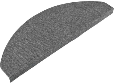vidaXL Stufenmatten Selbstklebend 10 STK. Grau 65x22,5x3,5 cm