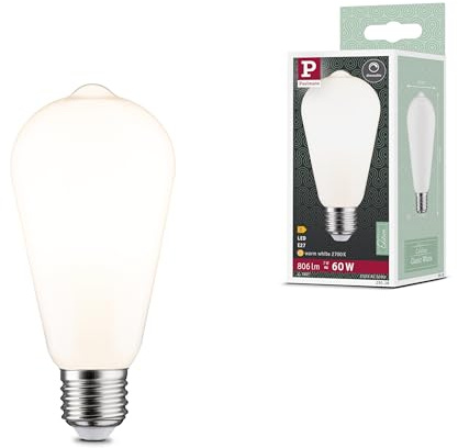 Paulmann 29118 Filament 230V LED Kolben ST64 E27 806lm 7W 2700K dimmbar Opal Leuchtmittel