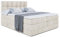 ALTDECOR Boxspringbett mit Matratze und Lattenrost, Topper, Polsterbett mit Bettkasten, Bett mit Stauraum H3- und H4- Matratze, Doppelbett, Springboxbett RICAR King 200x200 - Beige Samt